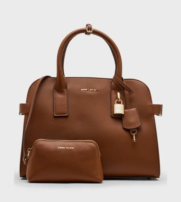 آن كلاين Anne Klein Logo Detail Satchel Bag With Purse